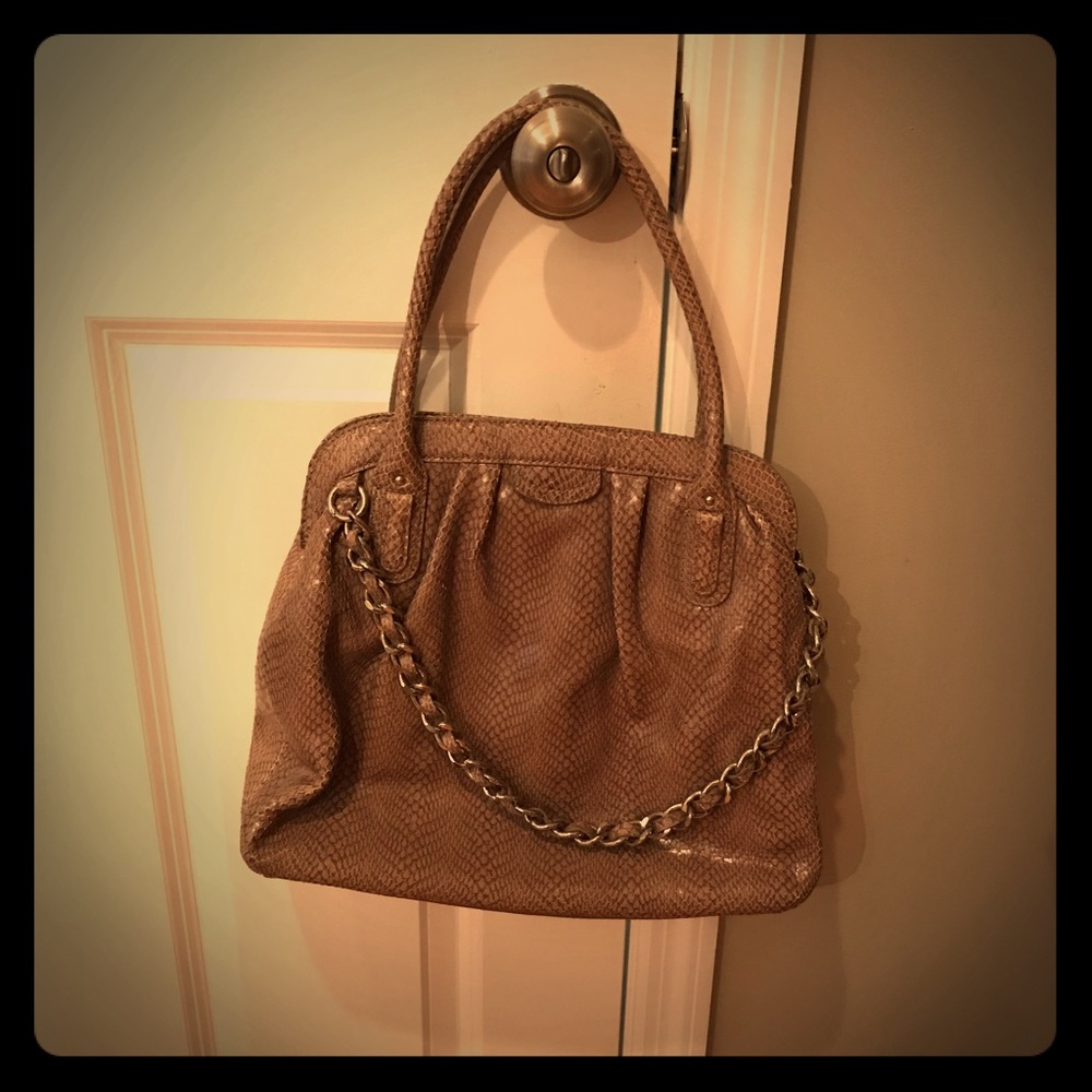 Banana Republic leather handbag